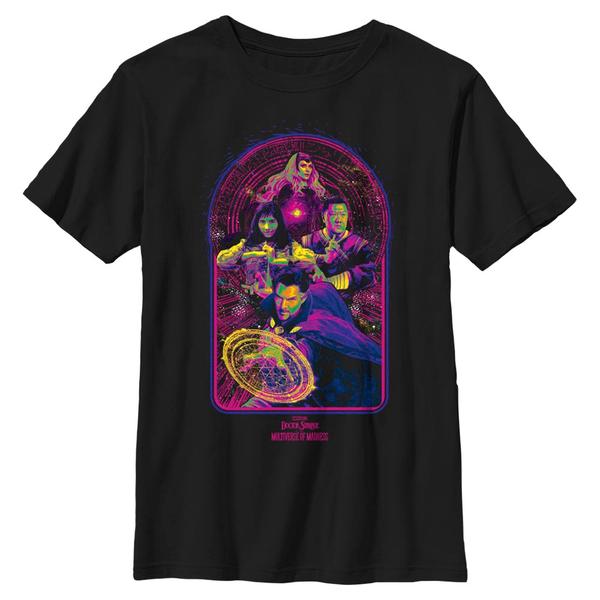 Aperçu: Marvel - Doctor Strange - Photo de groupe Magic Pop - Enfant T-shirt - Noir - Devant