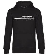 'Mercedes-Benz 300TD S124' Silhouette - Men’s Standard Hoodie - Black - Front