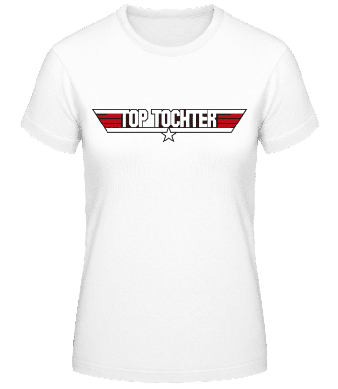 Vorschau: Top Tochter - Frauen Basic T-Shirt - Weiß - Vorne