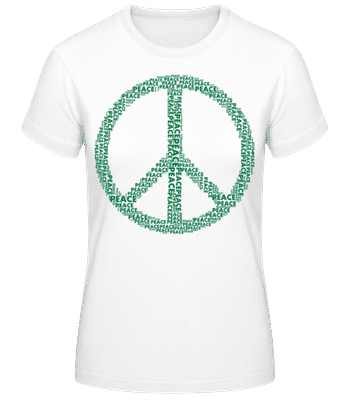 Peace Sign - Camiseta básica de mujer - Blanco - delante