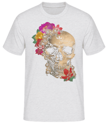 Skull Mexico - Men's Basic T-Shirt - Heather grey - Front