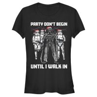 Star Wars - Darth Vader Party Dont Begin - Weihnachten - Frauen T-Shirt - Schwarz - Vorne