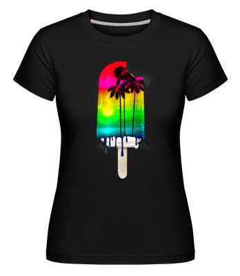 Crème Glacée De Palmiers -  T-shirt Shirtinator femme - Noir - Devant