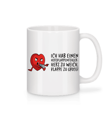Herzklappenfehler - Tasse - Weiß - Vorne
