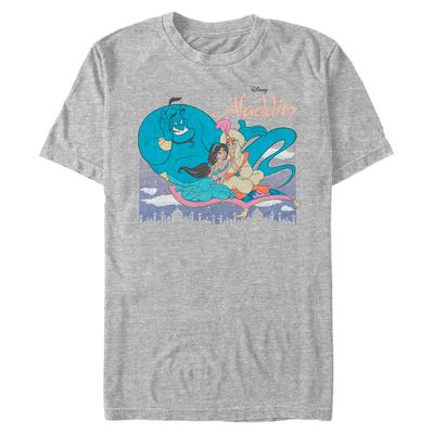 Disney - Aladdin - Skupina Classic - Männer T-Shirt - Grau meliert - Vorne