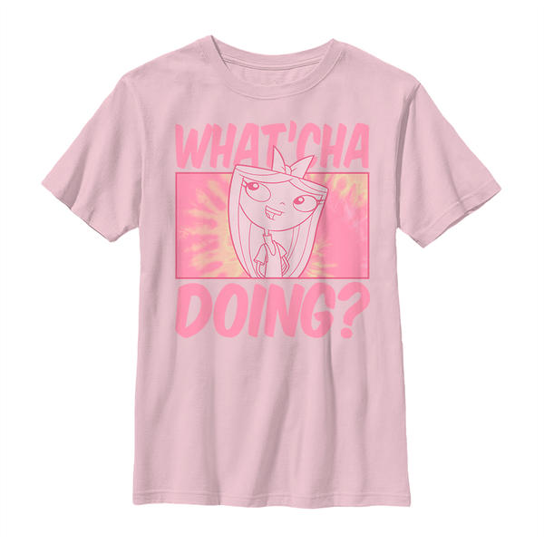 Aperçu: Disney Classics - Phinéas et Ferb - Candace Whatcha Doing - Enfant T-shirt - Rose - Devant