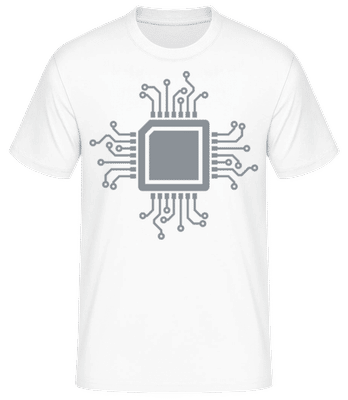 CPU Chip - T-shirt standard Homme - Blanc - Devant