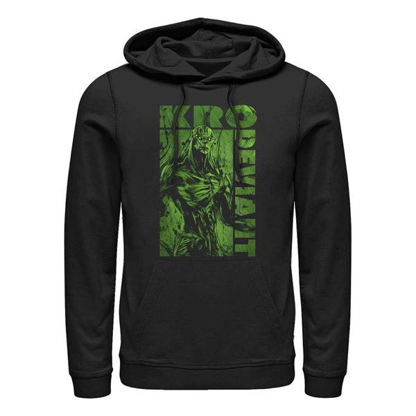 Aperçu: Marvel - Eternals - Kro Green - Unisex Sweat à capuche - Noir - Devant