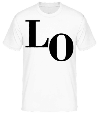 Lo - T-shirt standard Homme - Blanc - Devant