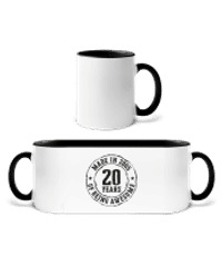 Made In 2005 - Taza bicolor - Blanco / Negro - delante