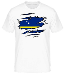 Zerrissene Fahne Curaçao · Männer T-Shirt B&C