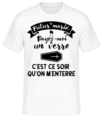 Le Futur Marié - T-shirt standard Homme - Blanc - Devant