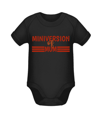 Miniversion Of Mum - Body manches courtes bio - Noir - Devant