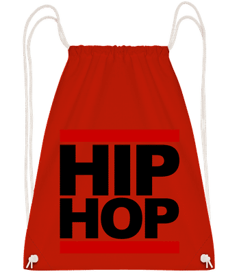 Hip Hop Logo - Turnbeutel - Rot - Vorn