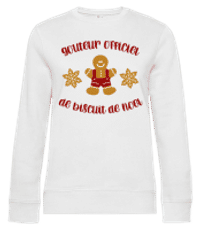 Goûteur Officie De Biscuit De Noël - Sweat-shirt standard pour femme - Blanc - Devant