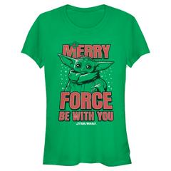 Star Wars - The Mandalorian - The Child Merry Force - Christmas - Women's T-Shirt