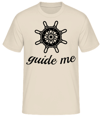 Guide Me - Men's Basic T-Shirt - Cream - Front