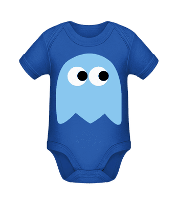 Computer Game Monster - Organic Baby Body - Royal blue - Front
