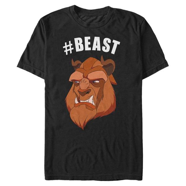 Aperçu: Disney - La Belle et la Bête - Zvíře - Homme T-shirt - Noir - Devant