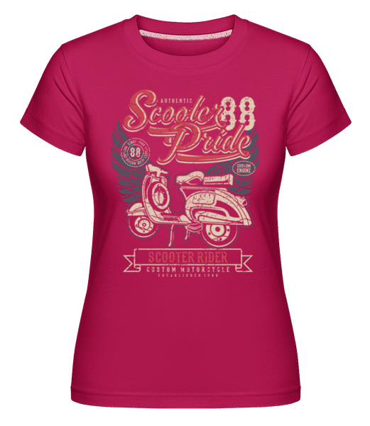 Aperçu: Scooter Pride -  T-shirt Shirtinator femme - Magenta - Devant