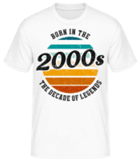 2000 The Decade Of Legends - Männer Basic T-Shirt - Weiß - Vorne