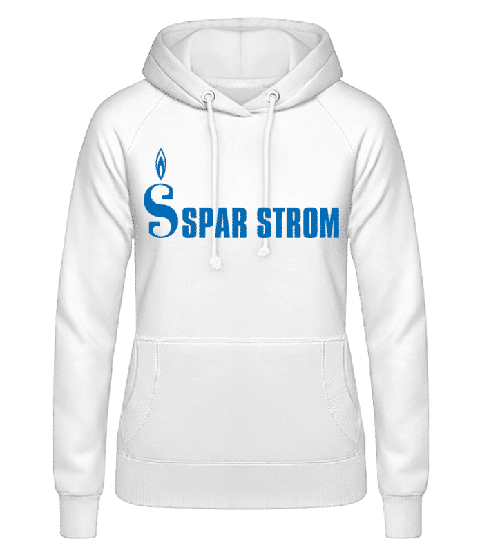 Vorschau: Spar Strom - Frauen Basic Hoodie - Weiß - Vorne