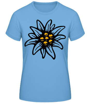 Edelweiss 3 - Dámske basic tričko - Svetlo modrá - Predné