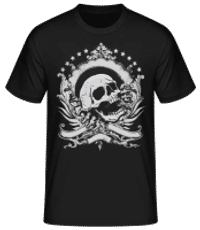 Skull Logo - Pánske basic tričko - Čierna - Predné
