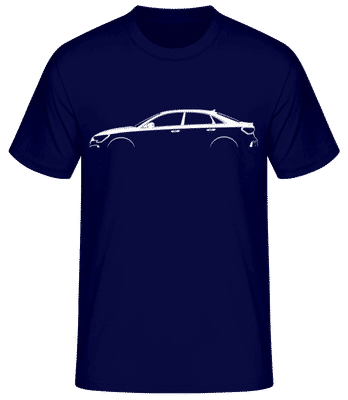 'Audi A3 Sedan (8Y)' Silhouette - T-shirt standard Homme - Bleu marine - Devant