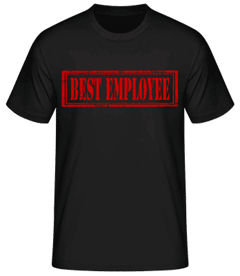 Best Employee Sign - Men's Basic T-Shirt - Black - Front