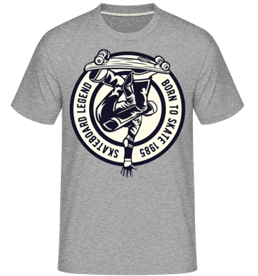 Skateboard Legend -  Shirtinator Men's T-Shirt - Heather grey - Front
