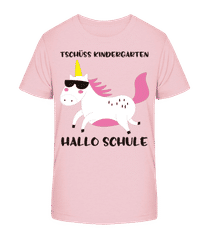 Tschüss Kindergarten Hallo Schule · Kinder Bio T-Shirt Stanley Stella 2.0