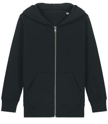 Children's Organic Zip Sweatshirt Stanley Stella 2.0 - Black - Front