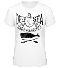 Deep Sea Ocean Icon - T-shirt standard Femme - Blanc - Devant