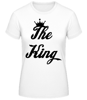 The King Letters - Women's B&C T-Shirt - White - Front