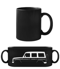 'Mercedes G W460' Silhouette · Taza negra