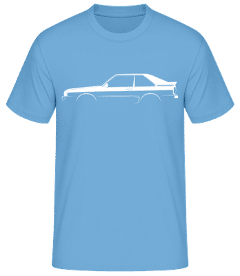 'Audi Sport Quattro' Silhouette - Camiseta básica para hombre - Azul claro - delante