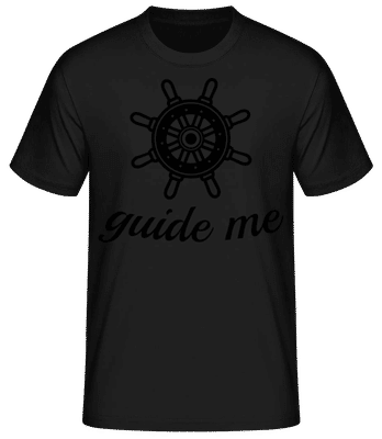 Guide Me - Men's Basic T-Shirt - Black - Front