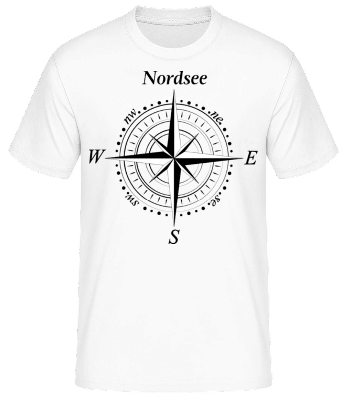 Vorschau: Nordsee - Männer Basic T-Shirt - Weiß - Vorne