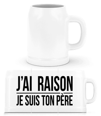 Je Suis Ton Père - Chope de bière - Blanc - Devant