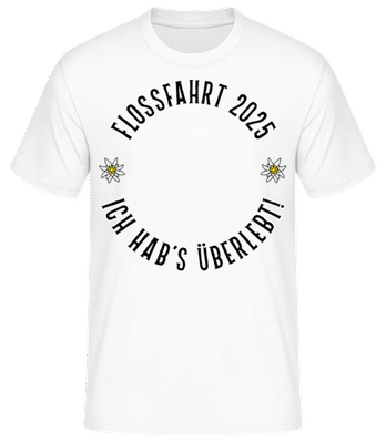 Flossfahrt 2025 - Männer Basic T-Shirt - Weiß - Vorne