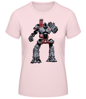 Robots De Combat - T-shirt femme B&C - Rose - Devant