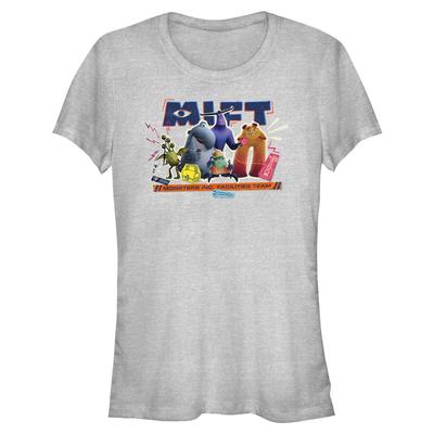 Pixar - Monsters - Group Shot MIFT Group - Women's T-Shirt - Heather grey - Front