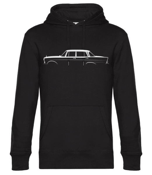 Aperçu: 'Mercedes-Benz 230 (W110)' Silhouette - Sweat à capuche premium Unisexe - Noir - Devant