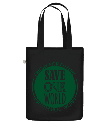 Save Our World - Organická taška - Čierna - Predné