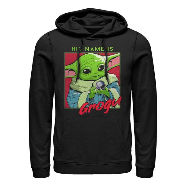 Aperçu: Star Wars - The Mandalorian - Grogu His Name is - Unisex Sweat à capuche - Noir - Devant