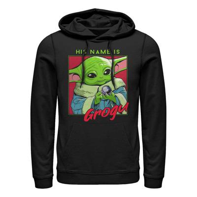 Star Wars - The Mandalorian - Grogu His Name is - Unisex Sweat à capuche - Noir - Devant