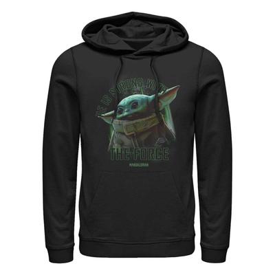 Star Wars - The Mandalorian - Grogu MandoMon Epi7 Reach Out - Unisex Hoodie - Black - Front