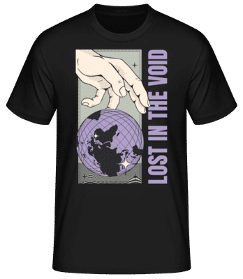 Lost In The Void - Pánské basic tričko - Černá - Napřed