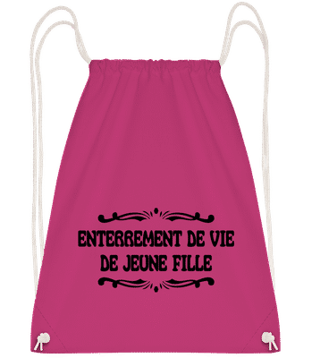 Enterrement De Vie De Jeune Fill - Sac à dos Drawstring - Magenta - Vorn
